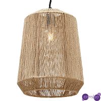 Подвесная люстра с плетеным плафоном Uma Wicker Chandelier