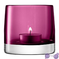 Подсвечник стеклянный лиловый для чайной свечи Light colour, 8,5 см