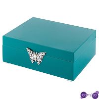 Шкатулка Turquoise Box With Butterfly