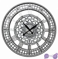Часы настенные круглые серебро Tower