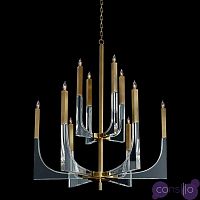 Люстра John-Richard Acrylic and Brass Ten-Light Chandelier