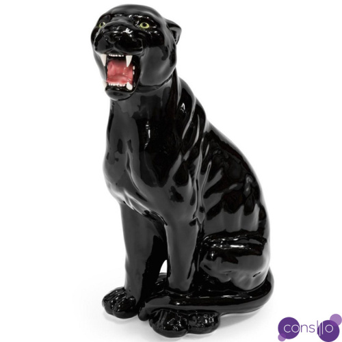 Статуэтка Abhika Leopard Dx Shiny Black