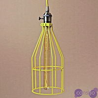 Подвесной светильник Wire Cage Pendant Twix Yellow