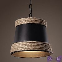 Подвесной светильник Black & Hemp Pendant Lamp