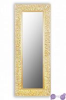 Золотое зеркало прямоугольное CORAL L