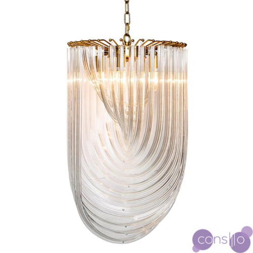 Люстра Retro Frozen Glass Chandelier 44 Champagne