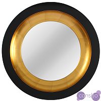 Зеркало Black and Gold Circle Mirror