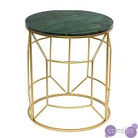 Приставной столик Decorative Table зелёный мрамор