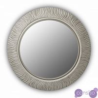 Круглое зеркало настенное серебро FASHION WAVE