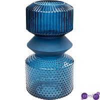 Ваза Geometric Blue Glass Vase 36