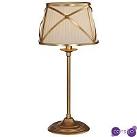 Настольная лампа с абажуром Provence Lampshade Light Gold Table Lamp