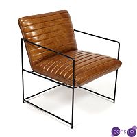 Кресло Industrial Frame buffalo leather armchair