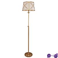 Торшер с абажуром Provence Lampshade Light Gold Floor Lamp