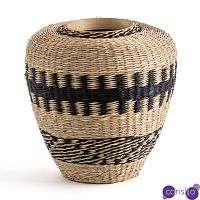 Ваза Wicker Vase with Bamboo and Herbarium