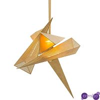 Люстра Susan Hornbeak TRYSTAN CHANDELIER - Gold Leafed Perforated Steel Pyramids Gold