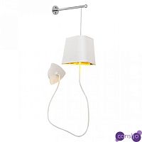 Бра Designheure Lighting White Wall Lamp