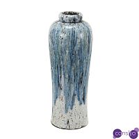 Ваза Terracotta Vase blue-white high